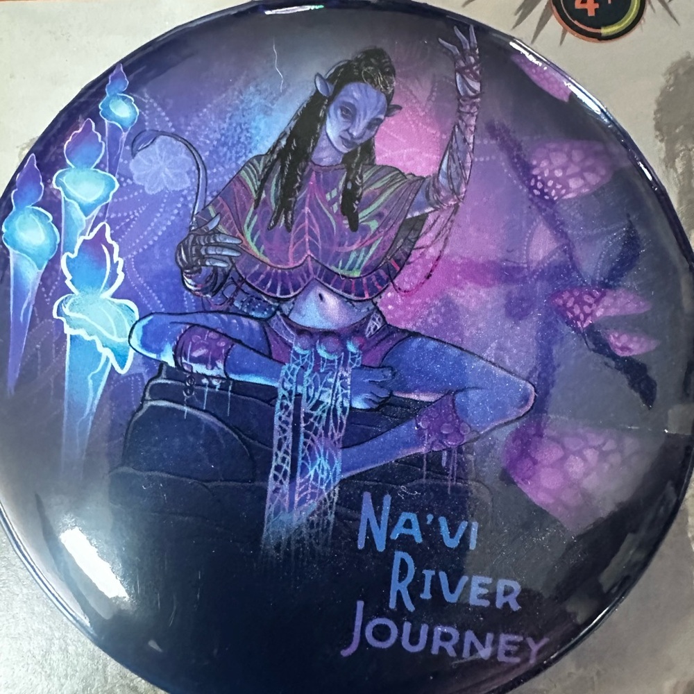 DISNEY PARKS THE WORLD OF AVATAR PANDORA ACE NAVI RIVER BUTTONS SET NEW WITH TAG - Picture 4 of 5